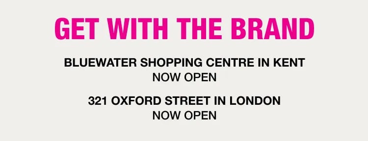Get with the brand: Bluewater shopping centre in Kent, 321 Oxford street in London are now open