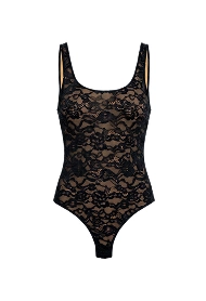 Black lace bodysuit.