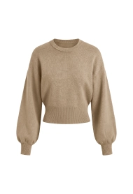 Chandail polo beige.